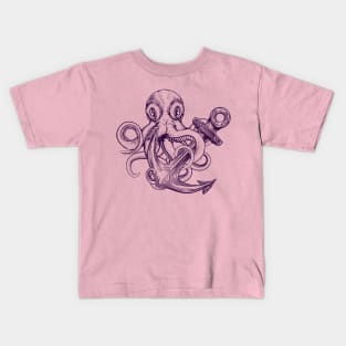 Anchored Kraken Kids T-Shirt